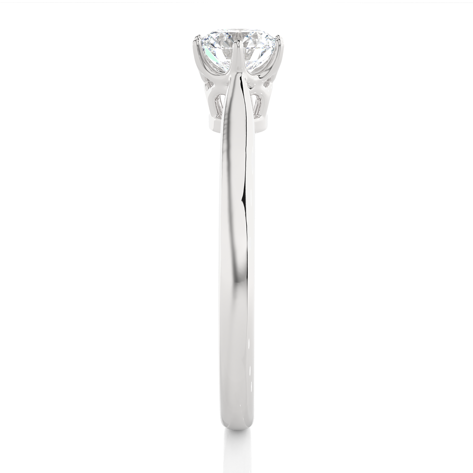 0.53 Carat I Color VS1 Clarity Diamond Studded Natural Diamond Ring.